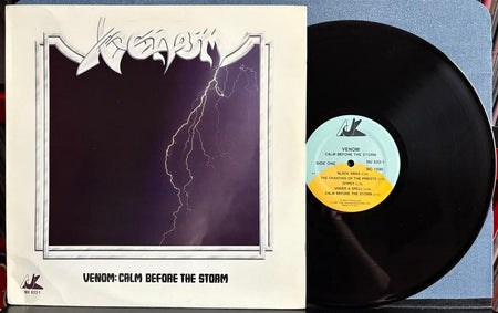 VENOM CALM BEFORE THE STORM~NM ORIG 1987 AJK MUSIC LP~HEAVY METAL BLACK METAL