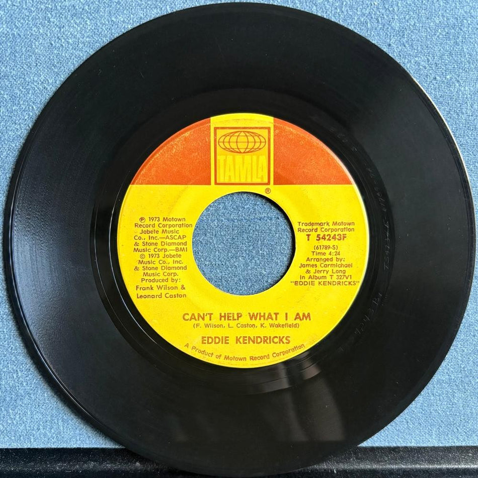 EDDIE KENDRICKS~BOOGIE DOWN / CANT HELP WHAT I AM~1973 TAMLA 7-INCH 45 SNGL~SOUL