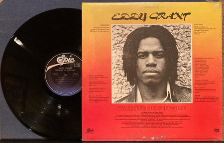 EDDY GRANT WALKING ON SUNSHINE~1979 EPIC/ICE US PRESS LP~SHRINK~REGGAE~STERLING