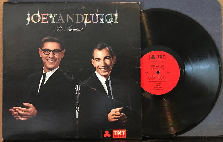 JOEY AND LUIGI THE TURNABOUTS~SIGNED TNT COMEDY LP~AUTOGRAPHED~HARLAN~BALLETTO