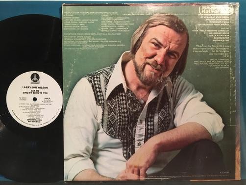 LARRY JON WILSON LET ME SING MY SONG TO YOU~RARE WL PROMO~TIMING STRIP~MASTERFON