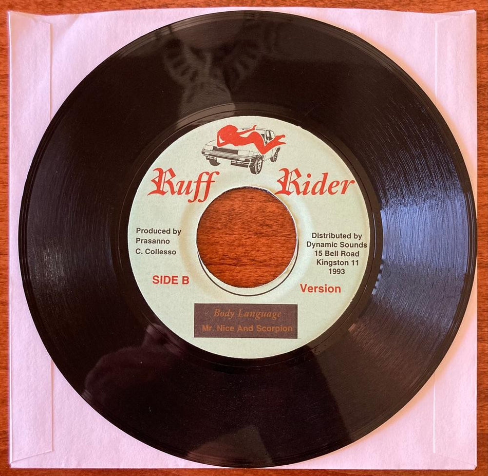 MR. NICE AND SCORPION~BODY LANGUAGE~1993 RUFF RIDER JAMAICA 7-INCH 45~DANCEHALL