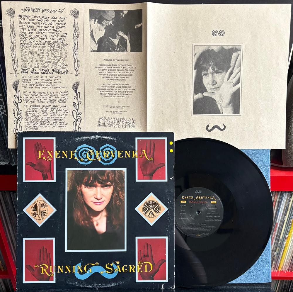 EXENE CERVENKA RUNNING SCARED~ORG 1990 R.N.A. LP w/INSERT~JOHN DOE~X~ALTERNATIVE