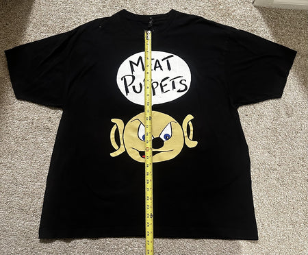 MEAT PUPPETS BAND T-SHIRT~BLACK MOUSE~ORIGINAL~2XL~BLACK~EXC COND~RARE~VINTAGE