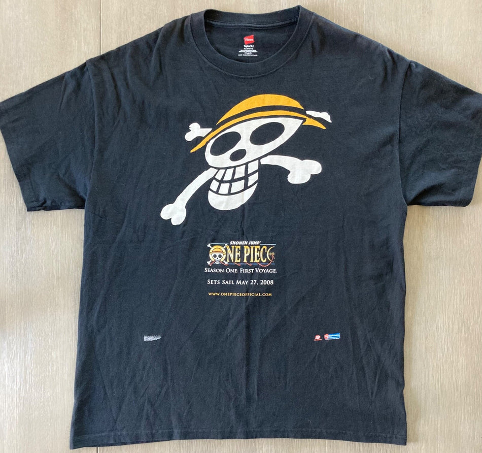 ONE PIECE~SHONEN JUMP~NEW UNWORN 2007-08 XL PROMO T-SHIRT~FUNIMATION~MANGA~ANIME