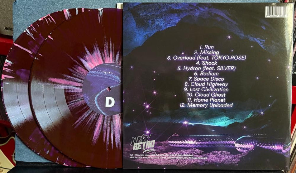 TONEBOX CLOUD HIGHWAY~VG++ PURPLE SPLATTER 2-LP LIMITED /150~ELECTRO~SYNTHWAVE