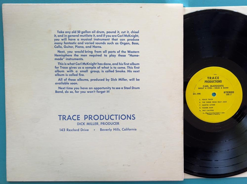 CARL MCKNIGHT SWEAT + STEEL DRUM BAND~NM SMOKE-FIRE BEHIND~FUNK SOUL REGGAE