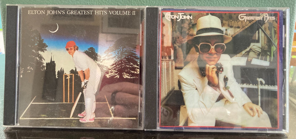 Lot of 2 CDs: ELTON JOHN GREATEST HITS VOLUME I + VOLUME II~21 TRX~BENNIE~ROCKET