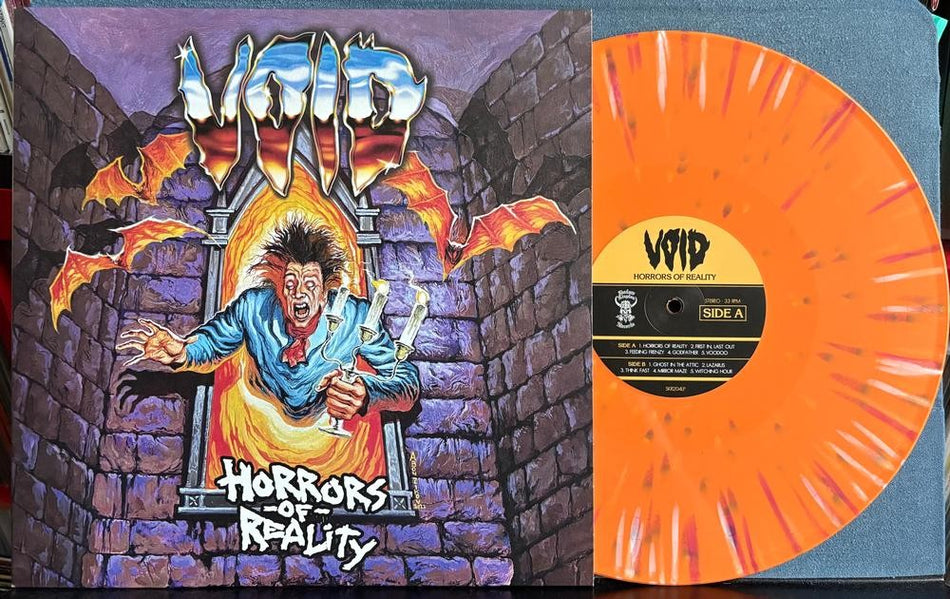 VOID HORRORS OF REALITY~NM 2025 ORANGE PHANTOM TERROR SPLATTER LMTD /700~THRASH