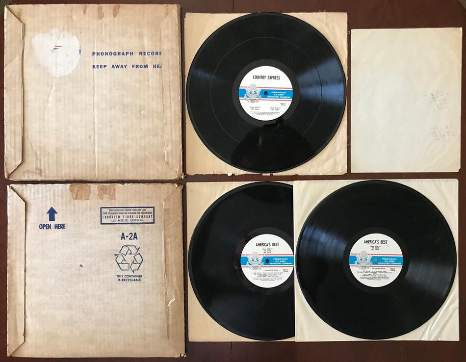 U.S. ARMY BAND~RECRUITING COMMAND AMERICAS BEST~COUNTRY EXPRESS 3LP w/ORIG BOXES