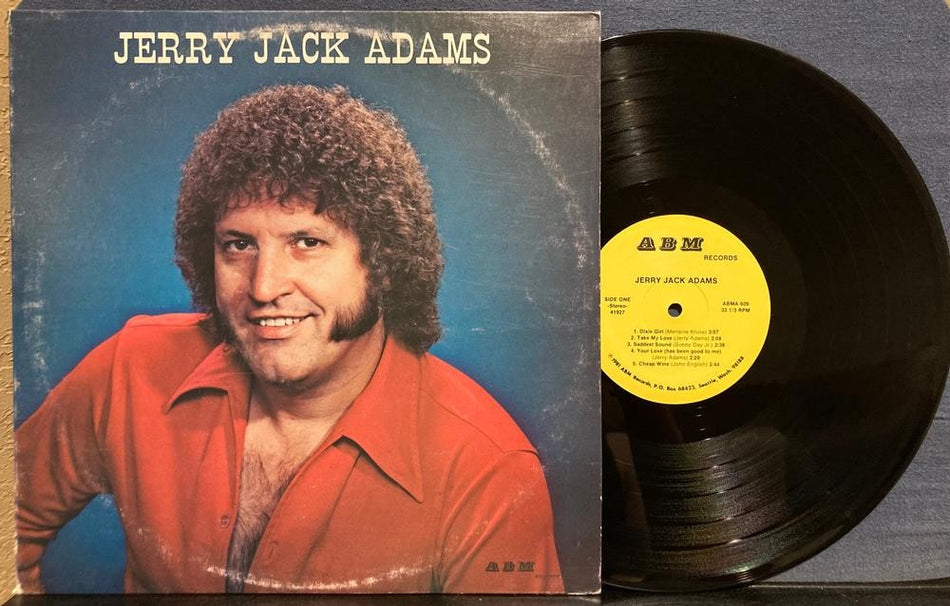 JERRY JACK ADAMS AND BOOTHILL~1981 ABM RECORDS PRIVATE LABEL COUNTRY LP~ABMA 609