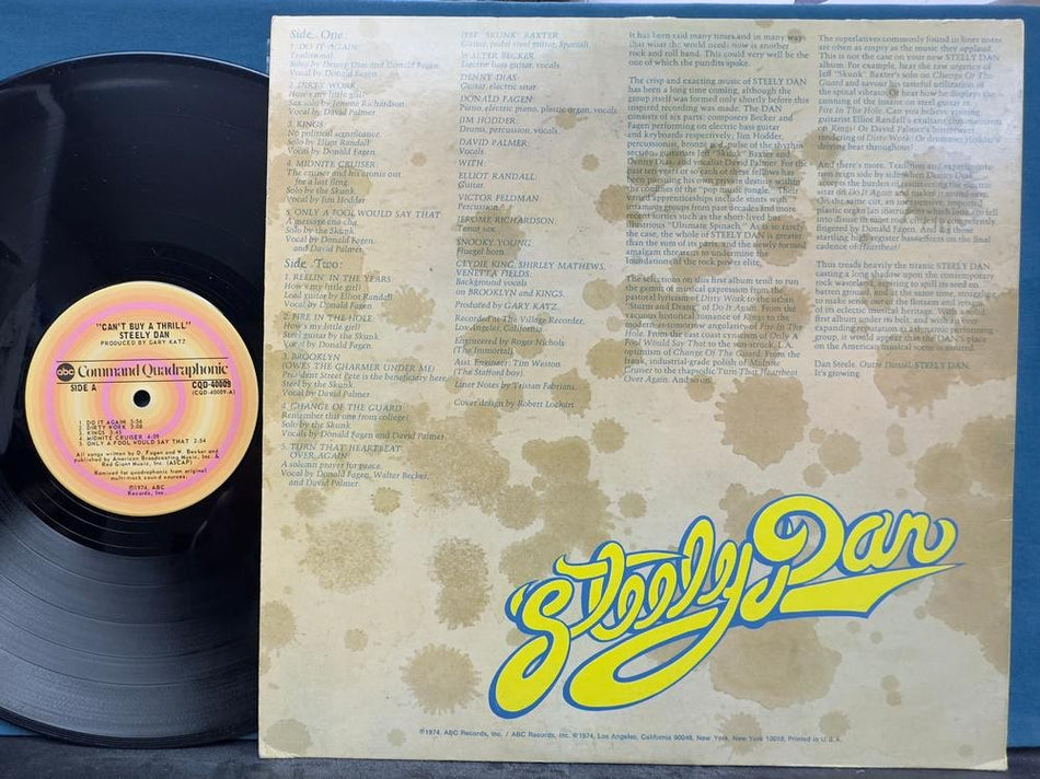 STEELY DAN CAN'T BUY A THRILL~NM OG 1972 QUAD QUADRAPHONIC LP~REELIN~DO IT AGAIN