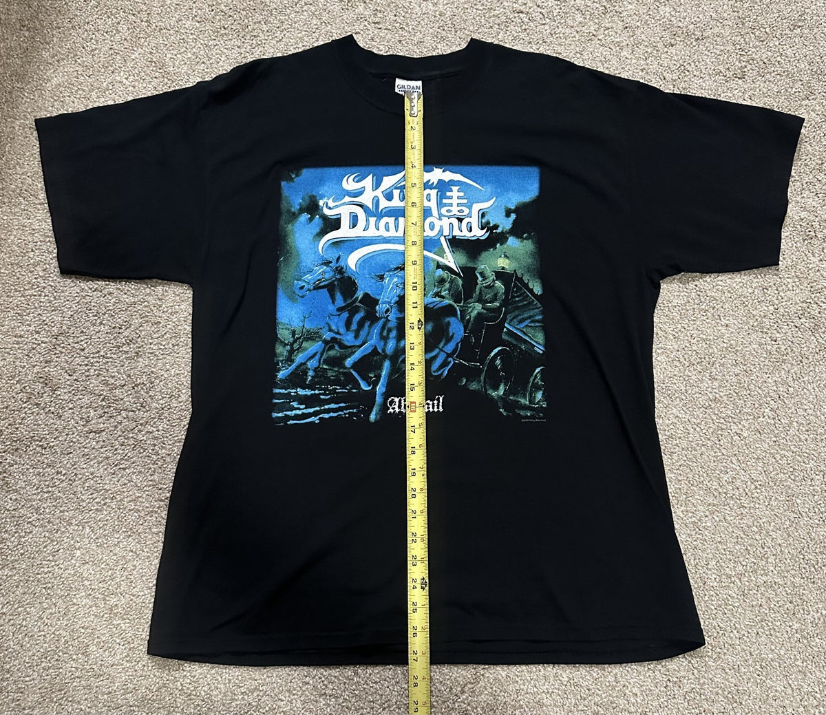 KING DIAMOND 2003 T-SHIRT~ABIGAIL~18 IS ACTUALLY 9~XL~BLACK~EXC COND~RARE