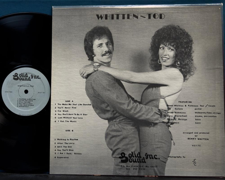 WHITTEN & TOD S/T 1970s DISCO FUNK~DRUM BREAKS~SOLID GROUND~SUPERSTRUT