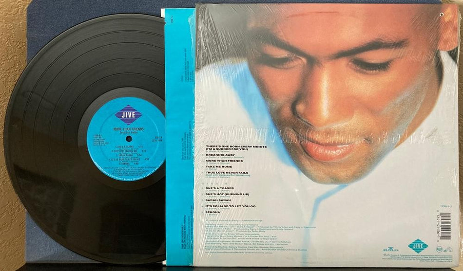 JONATHAN BUTLER MORE THAN FRIENDS~NM- 1988 JIVE LP~SHRINK~INNER~SMOOTH JAZZ~SOUL
