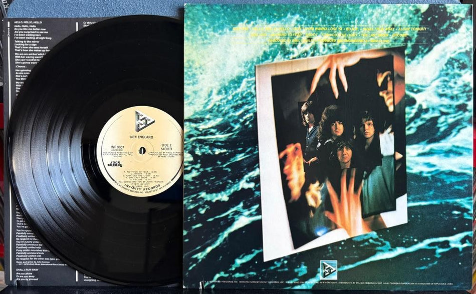 NEW ENGLAND 1979 SELF-TITLED DEBUT LP~NM- INFINITY RECORDS 1st PRESS~INNER~ROCK