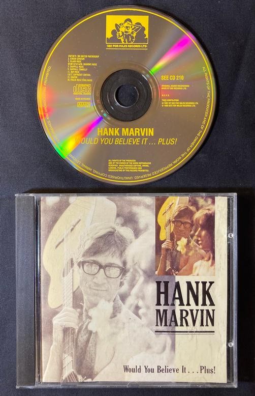 HANK MARVIN WOULD YOU BELIEVE IT...PLUS!~NM 1989 SEE FOR MILES UK CD COMPILATION