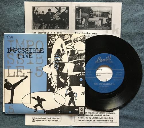 IMPOSSIBLE FIVE 5 / THE JERKS~WE ARE SPIES / NO MORE BULLIES~NM 1996 SPLIT 7" EP