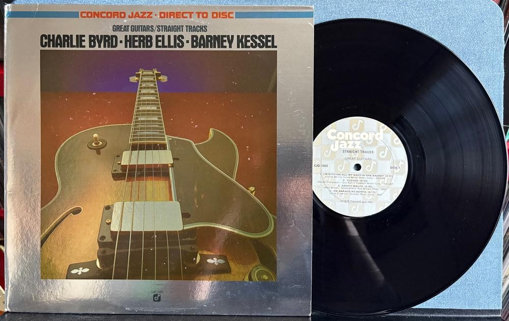 GREAT GUITARS STRAIGHT TRACKS~LTD DIRECT TO DISC AUDIOPHILE LP~BYRD~ELLIS~KESSEL
