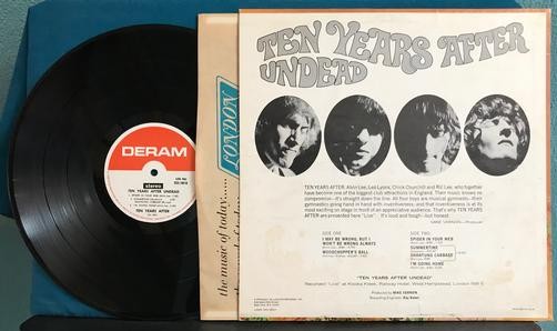 TEN YEARS AFTER UNDEAD~SVG+ ORIG 1968 DERAM LP~BELL SOUND~ALVIN LEE~PSYCH BLUES