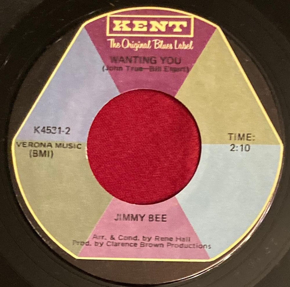 JIMMY BEE I ONLY HAVE EYES FOR YOU/ WANTING YOU~NM- 1970 KENT 7"~SOUL~FUNK