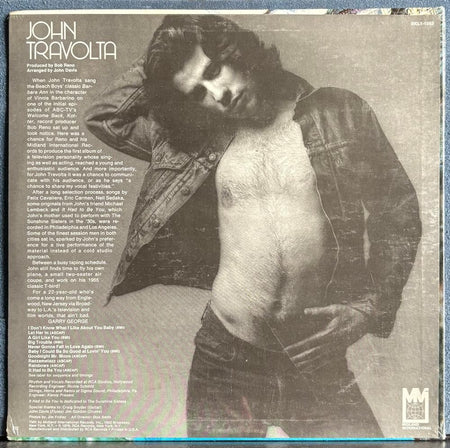 JOHN TRAVOLTA 1976 SELF-TITLED DEBUT LP~SEALED MIDLAND INT 1st PRESS~HYPE~GREASE