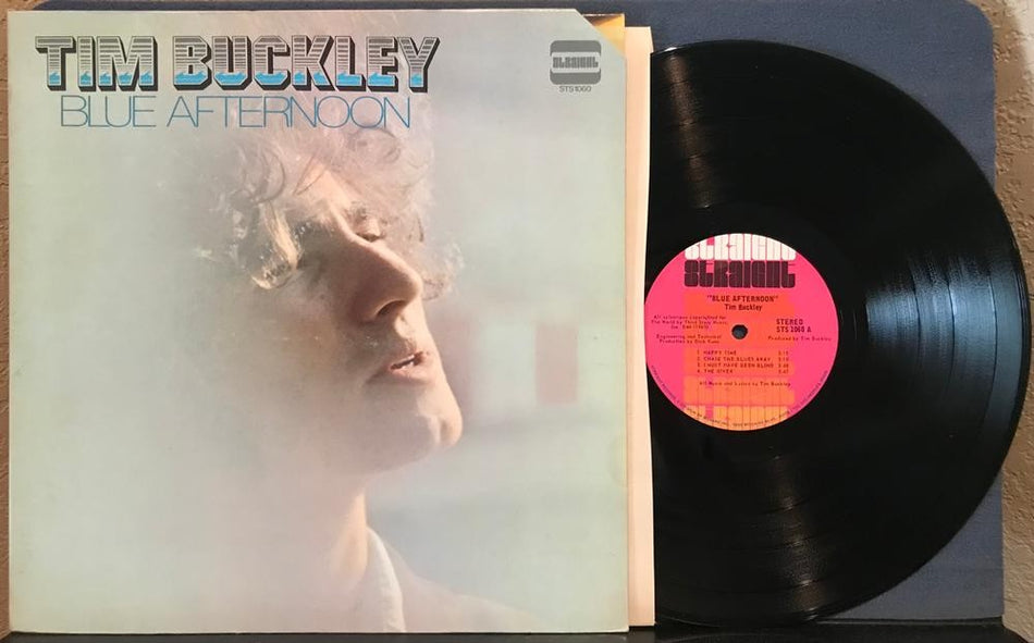TIM BUCKLEY BLUE AFTERNOON~'69 STRAIGHT 1st PRESS LP~CUT CORNER~ACID WASHED ROCK