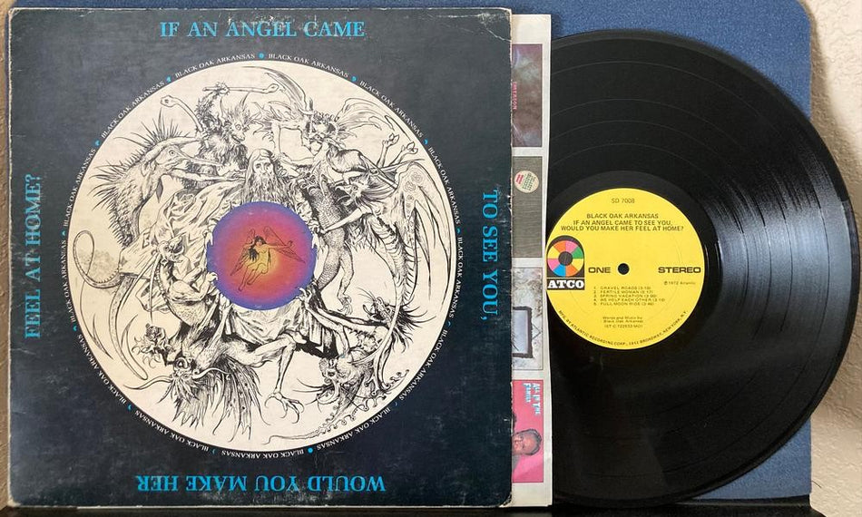 BLACK OAK ARKANSAS IF AN ANGEL CAME TO SEE YOU...1972 UNIPAK GATEFOLD LP~MONARCH