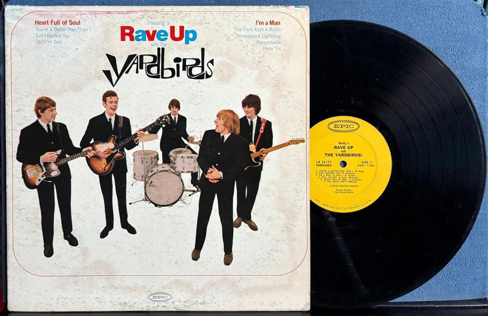 HAVING A RAVE UP WITH THE YARDBIRDS~ORIG 1965 MONO EPIC LP~PSYCH~BECK~CLAPTON