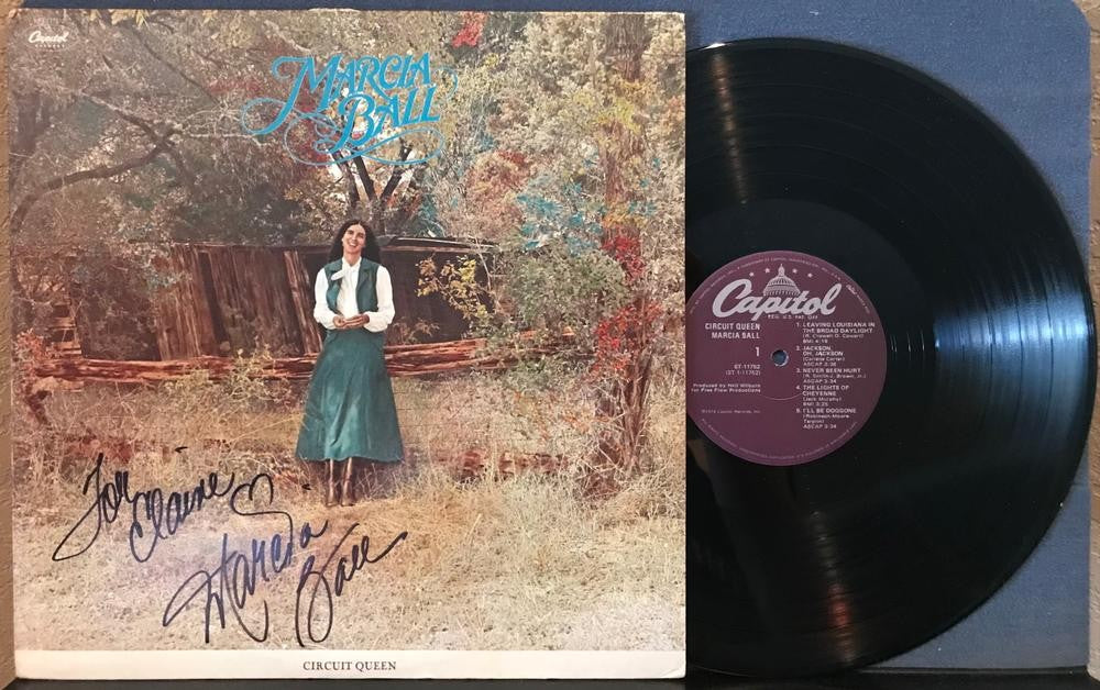 MARCIA BALL CIRCUIT QUEEN~SIGNED! VG++ 1978 CAPITOL LP~SWAMP BLUES~AUTOGRAPHED
