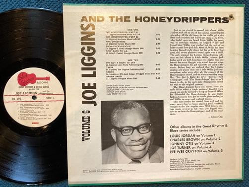JOE LIGGINS & HONEYDRIPPERS~GREAT RHYTHM + BLUES OLDIES VOLUME 6~NM/VG++~BLUES