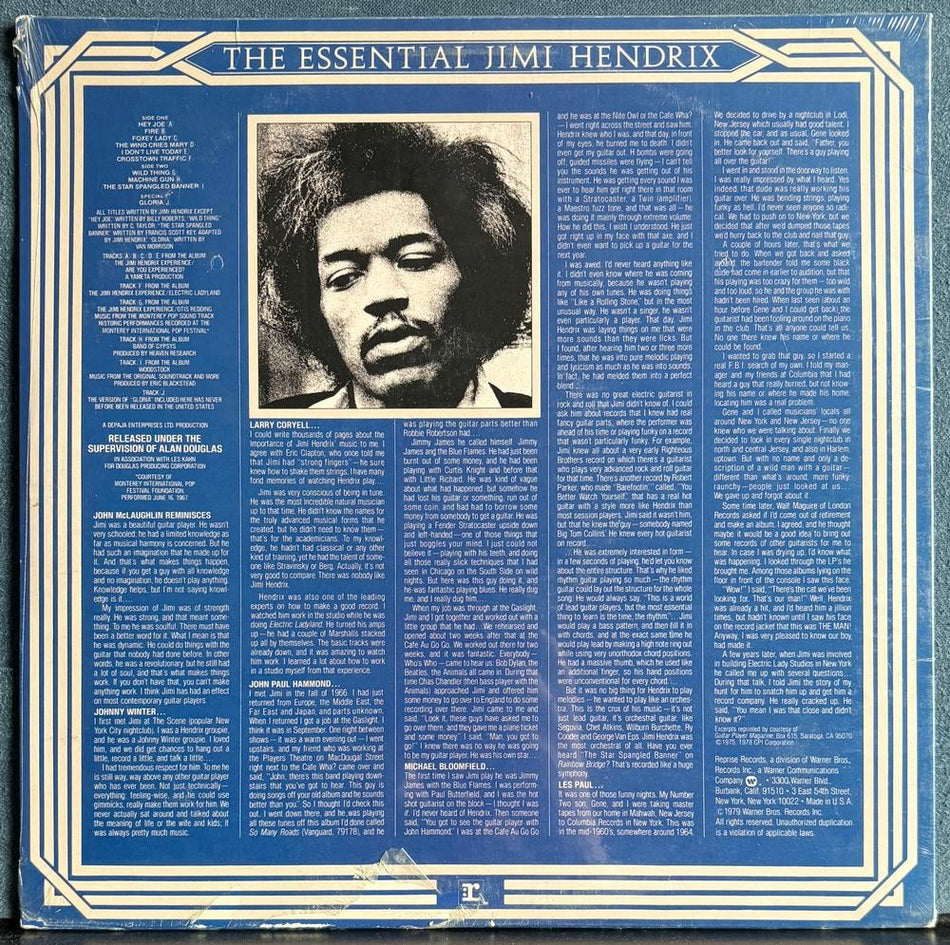 ESSENTIAL JIMI HENDRIX VOULME TWO~SEALED '79 REPRISE LP w/BONUS GLORIA 7-INCH 45