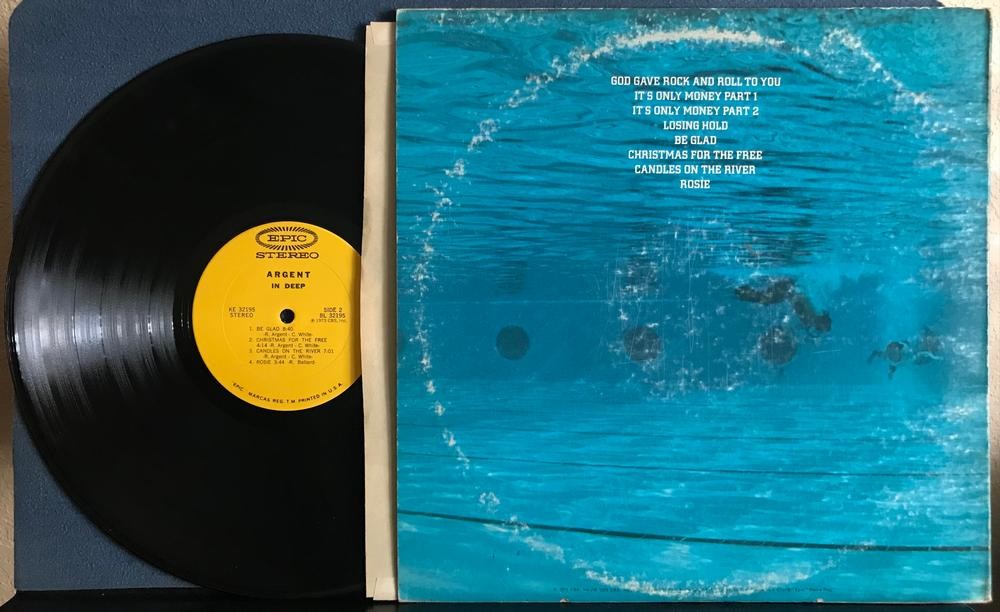 ARGENT IN DEEP~1973 EPIC STEREO YELLOW LABEL FIRST PRESS LP~GATEFOLD~PROG ROCK