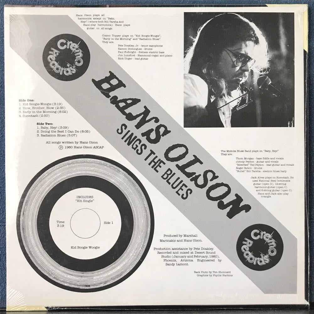 HANS OLSON SINGS THE BLUES~SEALED 1980 CREMO ARIZONA PRIVATE LBL LP~PSYCH BLUES