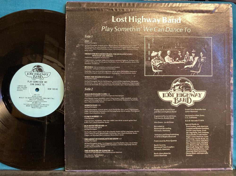 LOST HIGHWAY BAND PLAY SOMETHING WE CAN DANCE TO~RARE '79 PVT LBL SO ROCK~INSERT