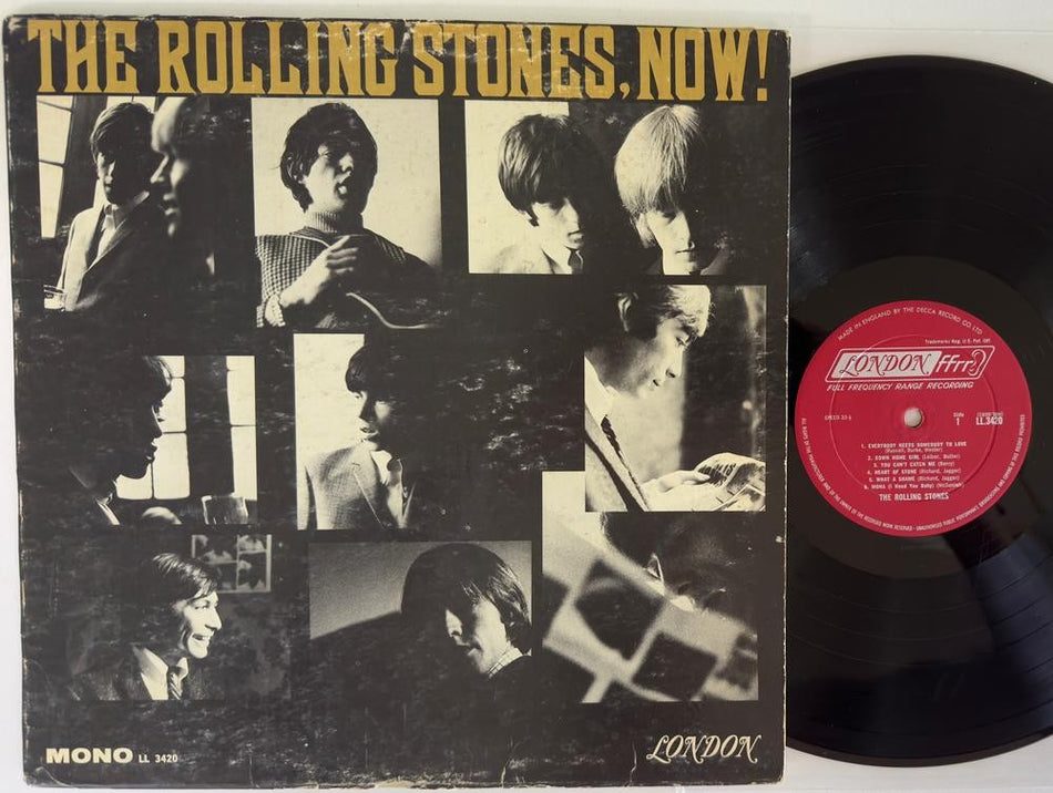 ROLLING STONES NOW!~MONO FFRR ORIG 1965 LONDON LP~RED LABEL DG~1K/1K MATRIX 1ST