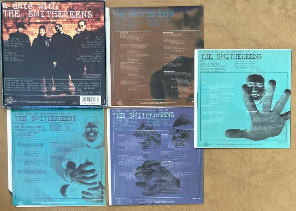 A DATE WITH THE SMITHEREENS 1984 7" 4-EP BOX SET~NM DISCS/ VG++ BOX/ NM- SLVs