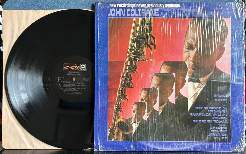 JOHN COLTRANE TRANSITION~'73 ABC IMPULSE REPRESS LP~SHRINK~FREE JAZZ~TERRE HAUTE