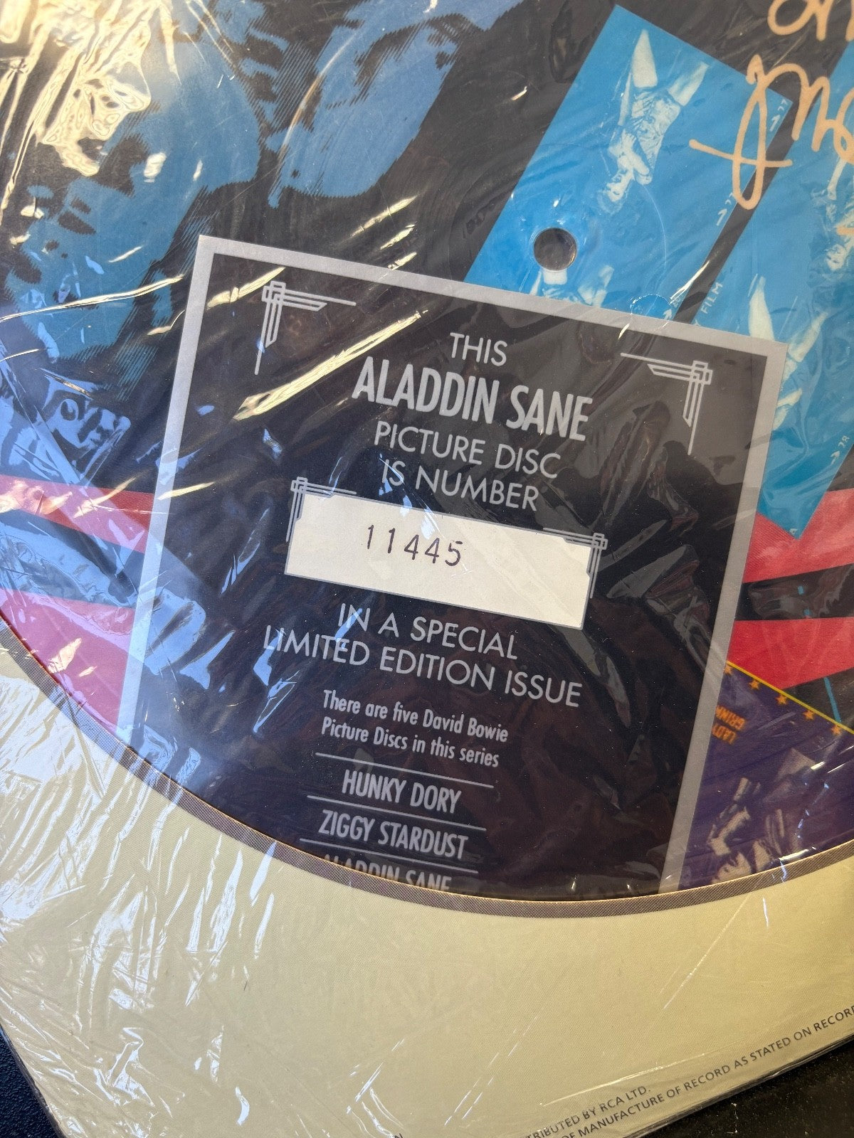 DAVID BOWIE ALADDIN SANE-RARE SEALED 1984 RCA UK LIMITED EDITION PICTURE DISC LP