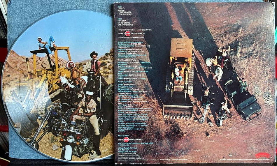 VILLAGE PEOPLE CRUISIN'~ORIG 1978 CASABLANCA PICTURE DISC LP~FUNK~DISCO~Y.M.C.A.
