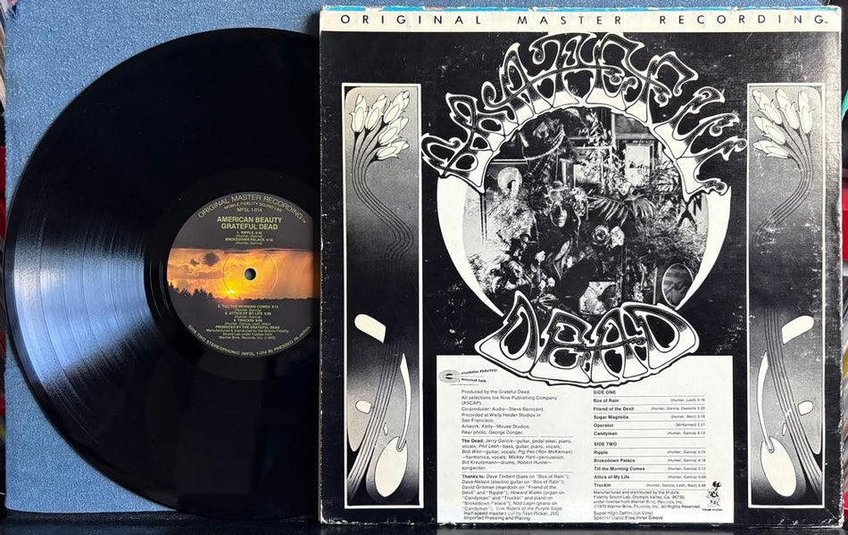 GRATEFUL DEAD AMERICAN BEAUTY~VG++ 1979 MFSL ORIG MASTER RECORDING AUDIOPHILE LP