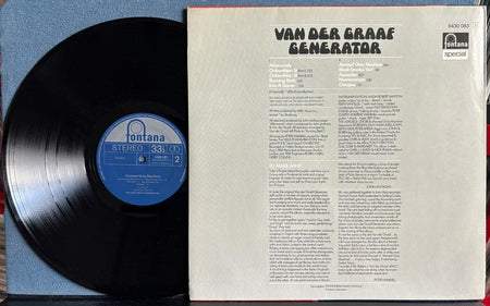 VAN DER GRAAF GENERATOR AEROSOL GREY MACHINE~VG++ 1974 FONTANA GERMAN RE LP~PROG