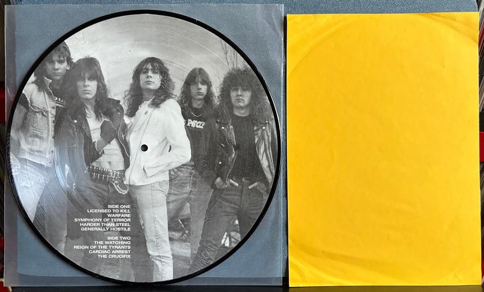JAG PANZER AMPLE DESTRUCTION~LMTD 1999 IRON WORKS PICTURE DISC LP #17/150~INSERT
