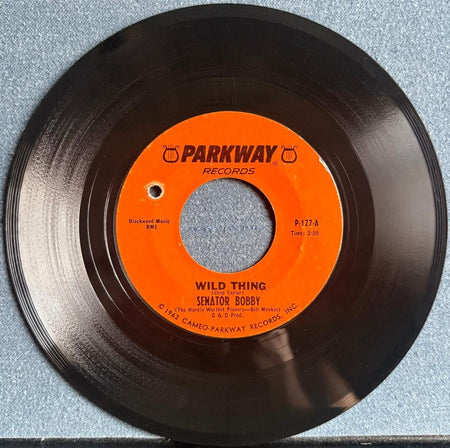 SENATOR BOBBY /EVERETT McKINLEY~WILD THING~1966 PARKWAY 7-INCH 45~NOVELTY GARAGE