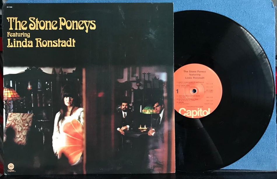 STONE PONEYS FT LINDA RONSTADT~NM 1975 CAPITOL ORANGE LABEL REISSUE LP~FOLK ROCK