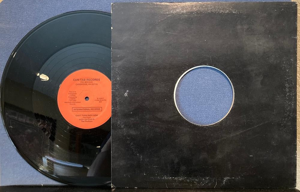 LITTLE JOE COOK & THE THRILLERS~CANT TURN BACK NOW~SUGAR BABY~NM- 1983 SINGLE LP