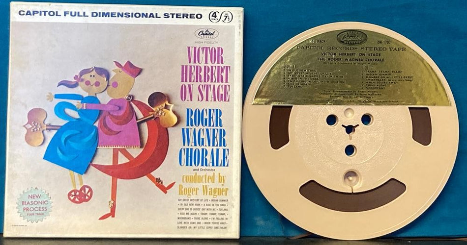 ROGER WAGNER VICTOR HERBERT ON STAGE 4 TRACK 7.5 IPS 1960s REEL TO REEL TAPE