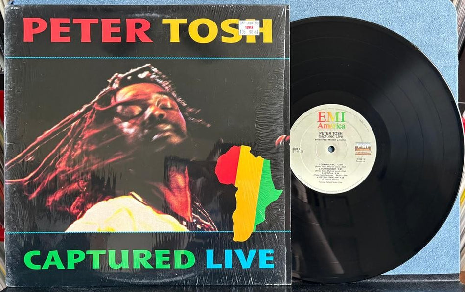 PETER TOSH CAPTURED LIVE~NM ORIG 1984 EMI AMERICA LP w/SHRINK-WRAP~ROOTS REGGAE