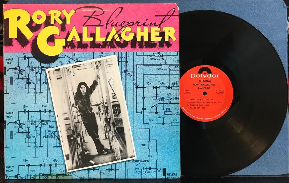 RORY GALLAGHER BLUEPRINT~ORIG 1973 POLYDOR LP~STERLING~MONARCH PRESS~BLUES ROCK