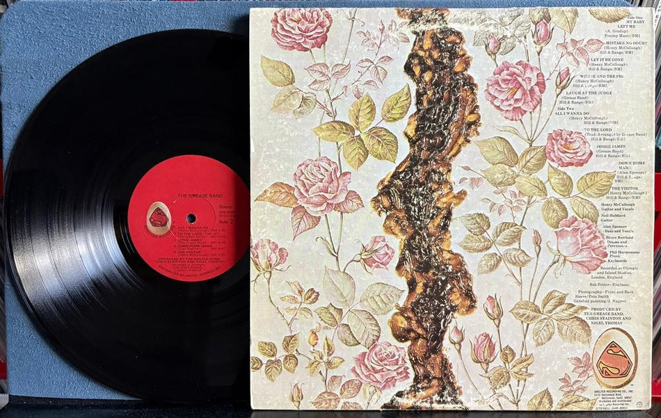 THE GREASE BAND 1971 SELF-TITLED DEBUT LP~SHELTER RECORDS GATEFOLD FIRST PRESS